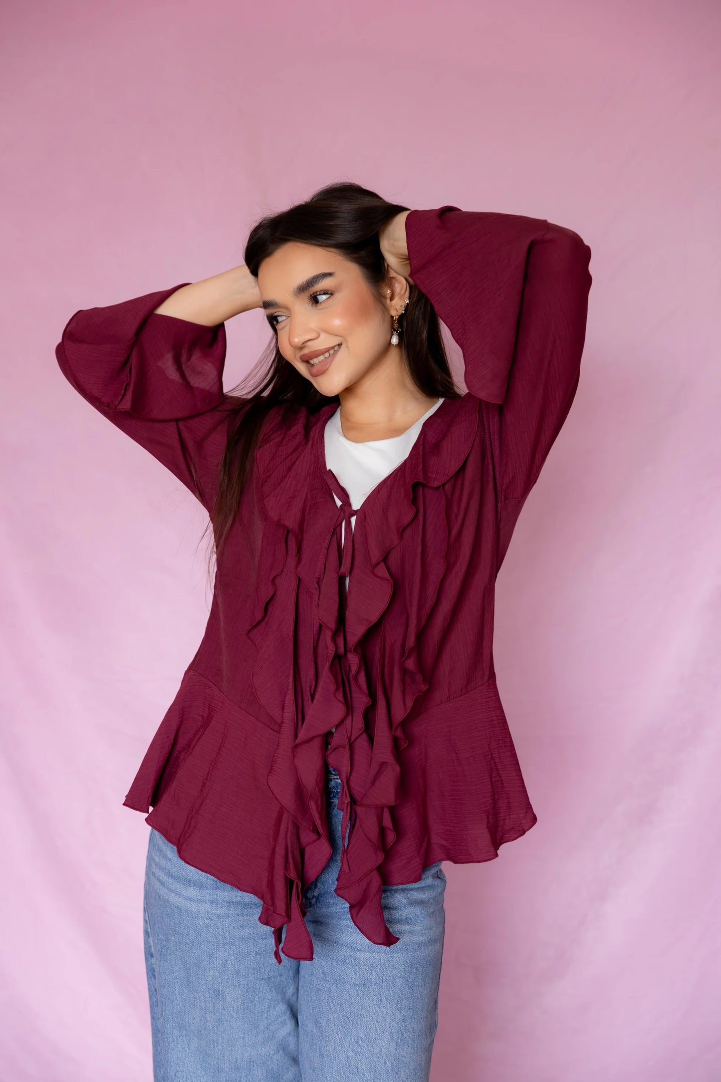 Rosa ruffled blouse - mo basic
