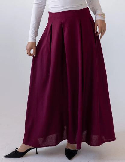 Darts Linen skirt - Khadija Hijab