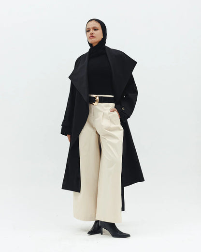 Timeless long trench coat - Double anne