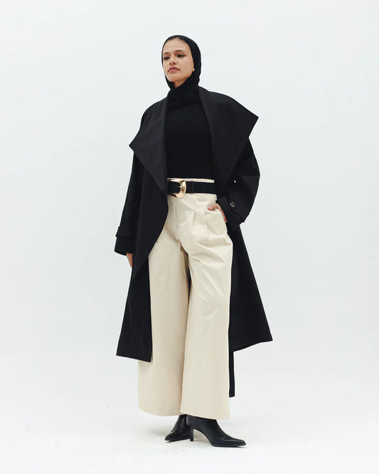Timeless long trench coat - Double anne