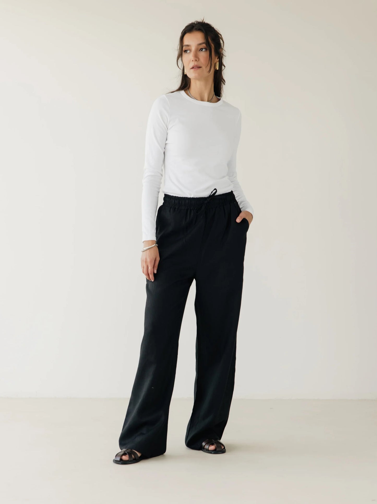 Basic linen pantss - Ascia