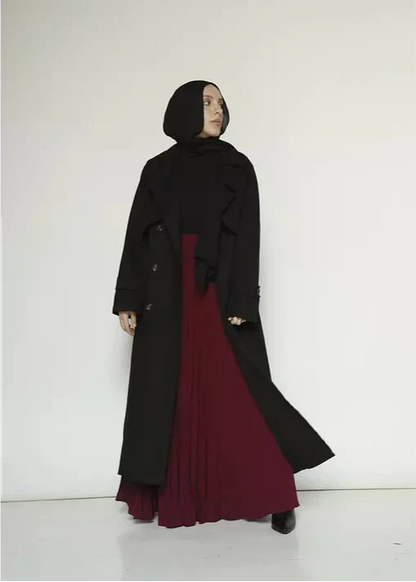 Suede coat - Modesty abaya
