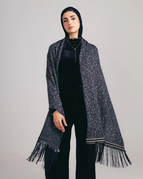 Sequins knit shawl - Tia mode