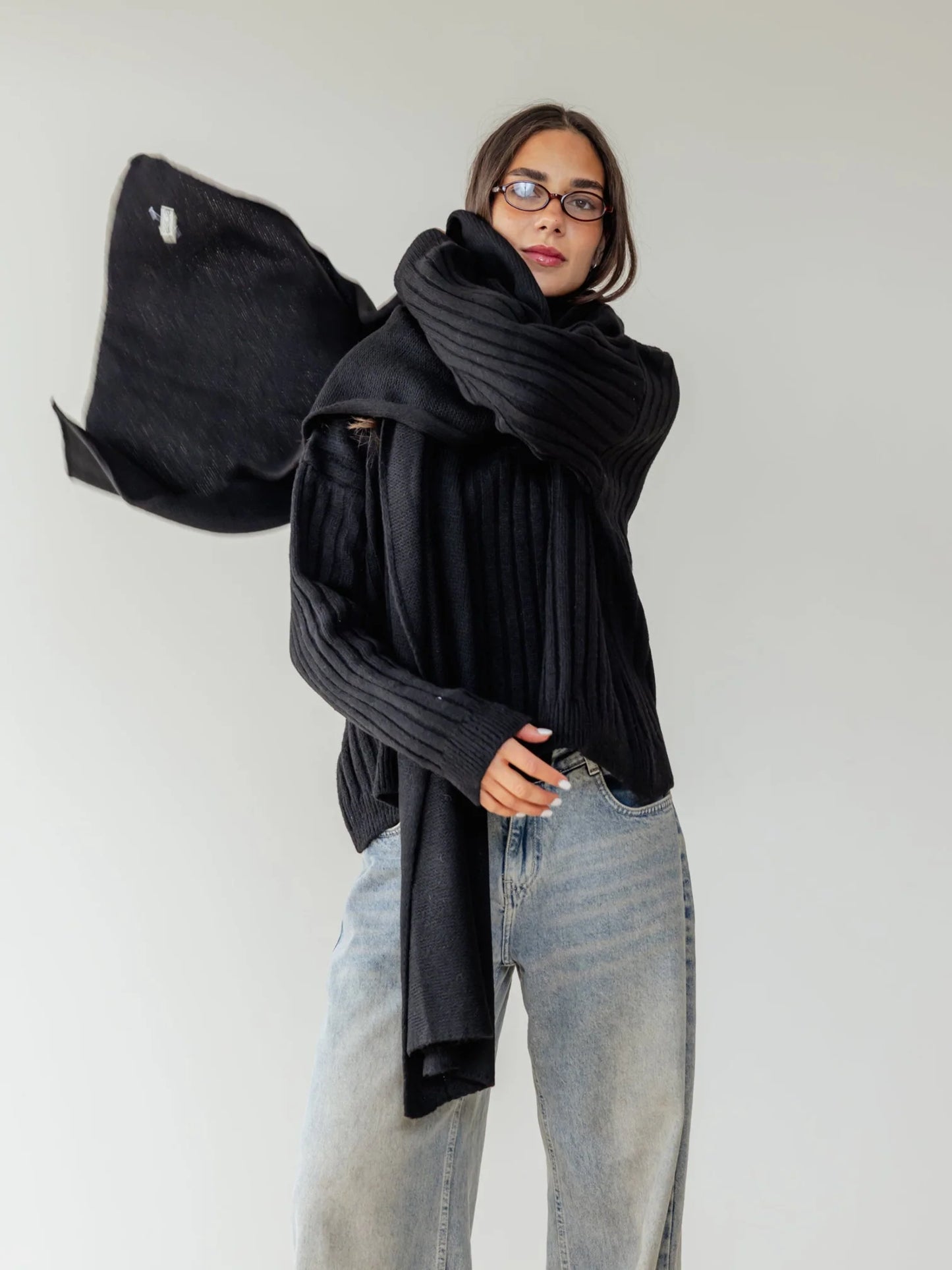 fine knit scarf - ascia