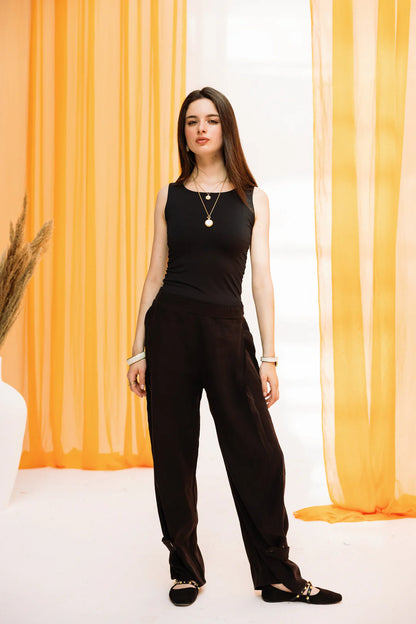 Bloom Barrel Pants - Chiffon