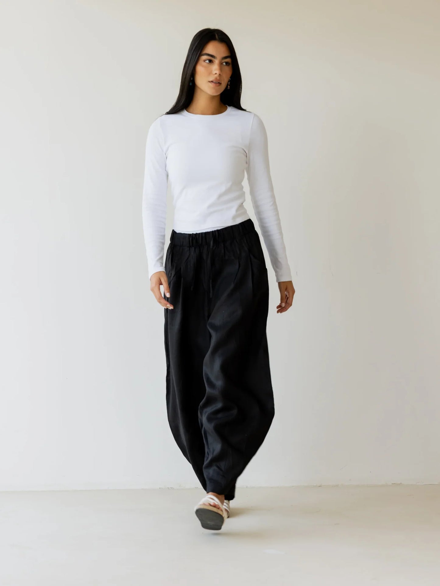 Balloon Linen Pants - Ascia