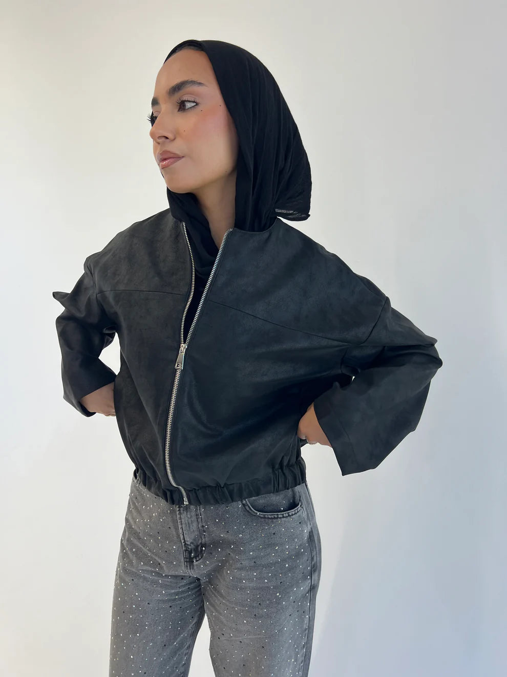 Boss girl leather jacket - Be empire