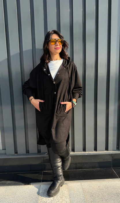 The striped suede oversized shirt - Jeno