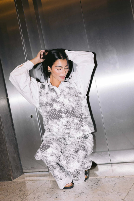 rising star denim vest - Amalia