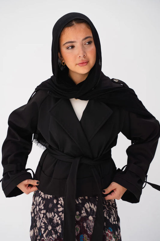 Cropped trench coat - Double Anne