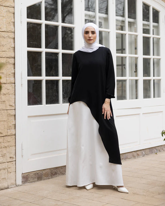 Long silk blouse Code 82 - The cape