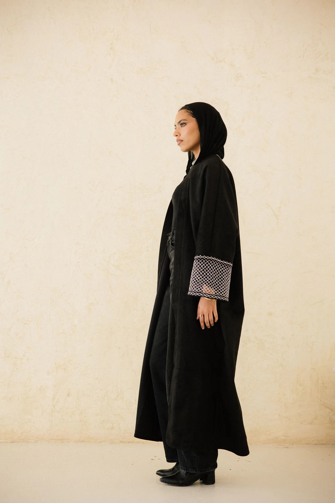 Suede Mesh Kaftan - Taj