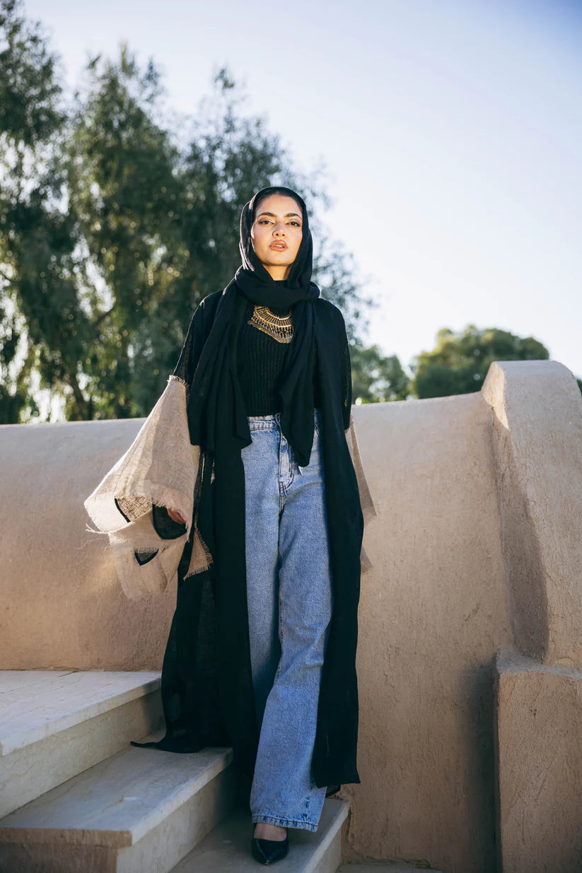 Sabeya Linen Kaftan - Taji designs