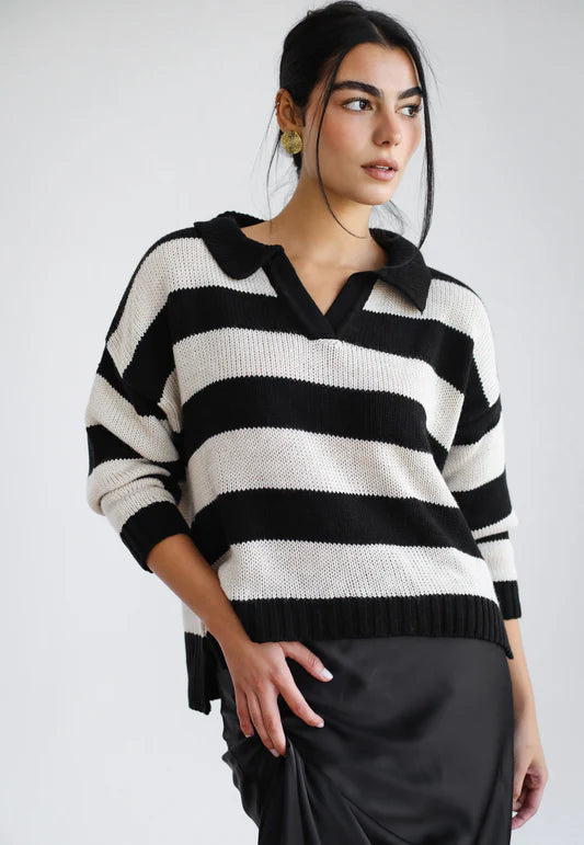 cozy striped sweatshirt - Amalia