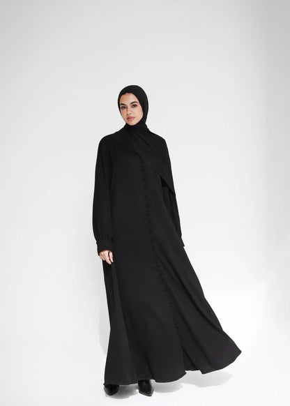 Buttoned Belle abaya - Modesty abaya