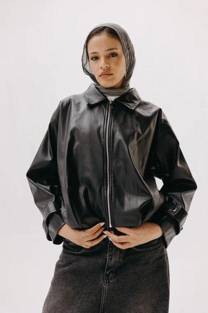 Leather parachute jacket - Sirius