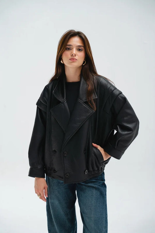 Biker Leather Jacket - OBI