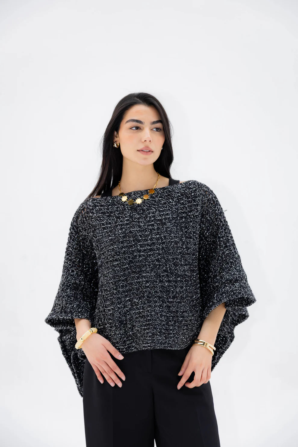 Moonlit Cape - Peach and mint