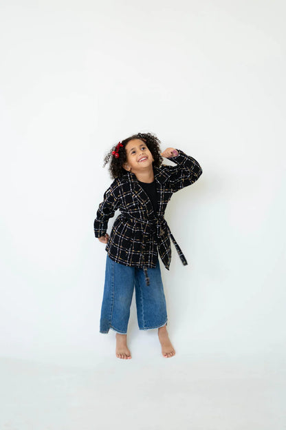 Cozy Check Coat Kids -Traumen
