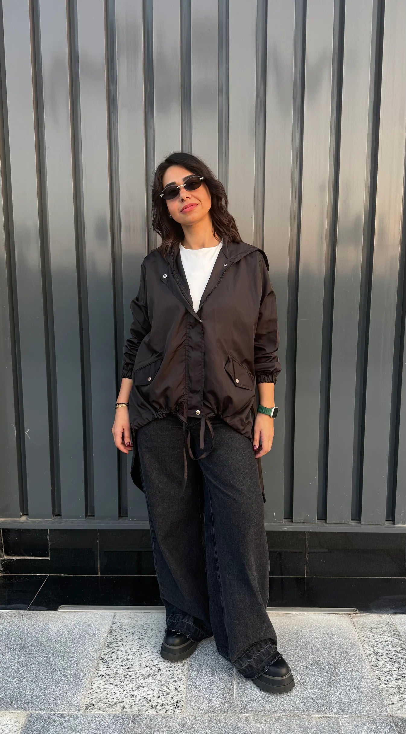 High low zipper jacket - Jeno