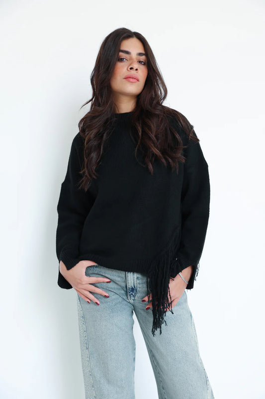 The fringe Drift Pullover - Sara salama