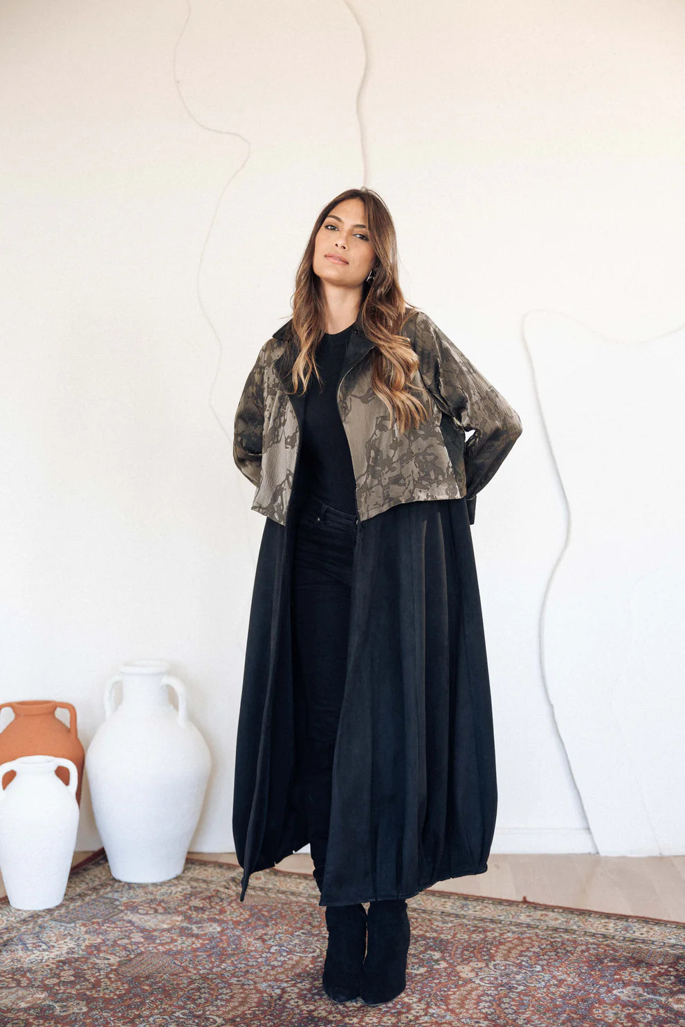 Sculpted balloon coat - Jeno