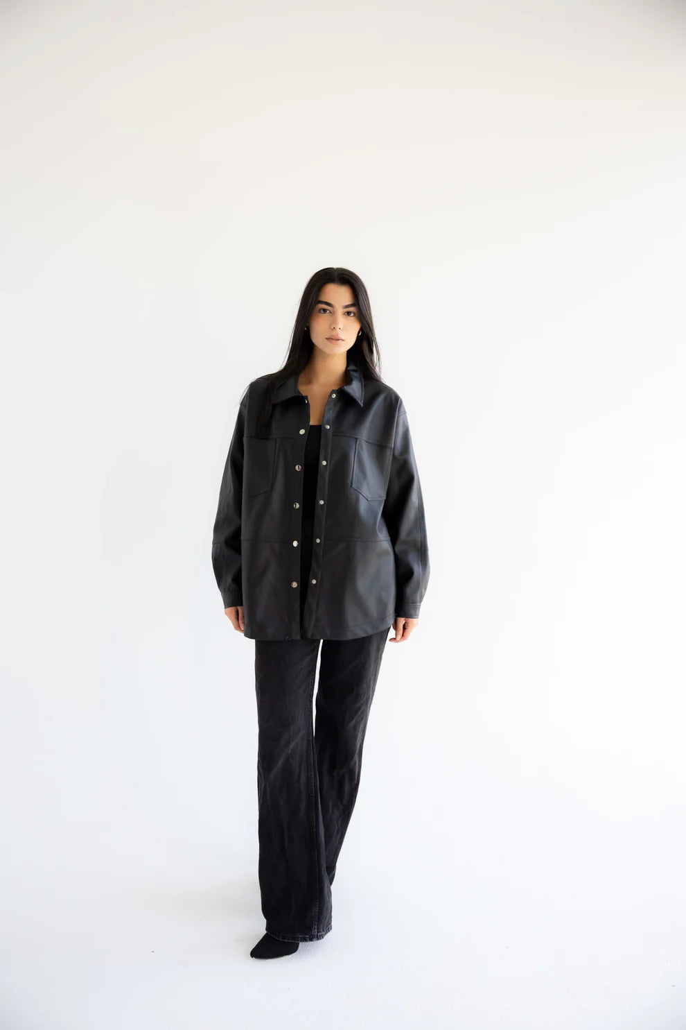 Bold leather shirt - BA