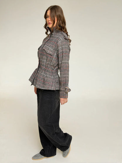 Checkered Glow Jacket - Nk designs