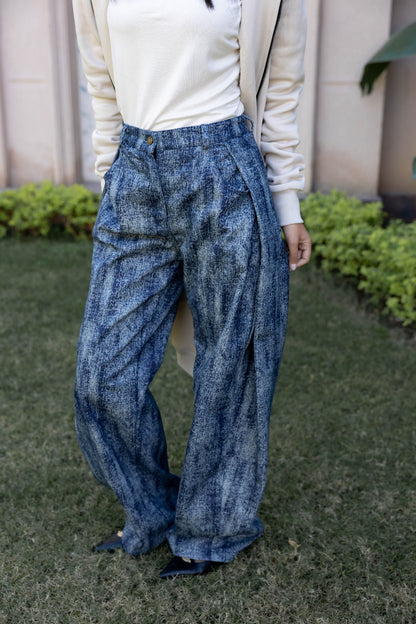 Glitter wide leg jeans - Creations