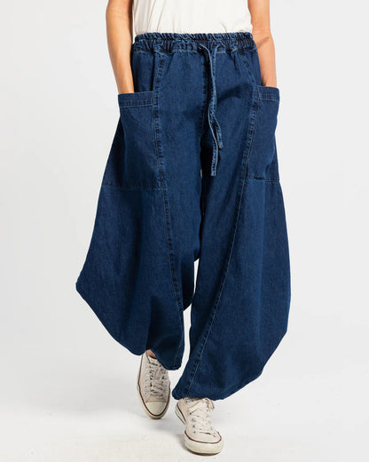 Parachute denim Pants - Theyab