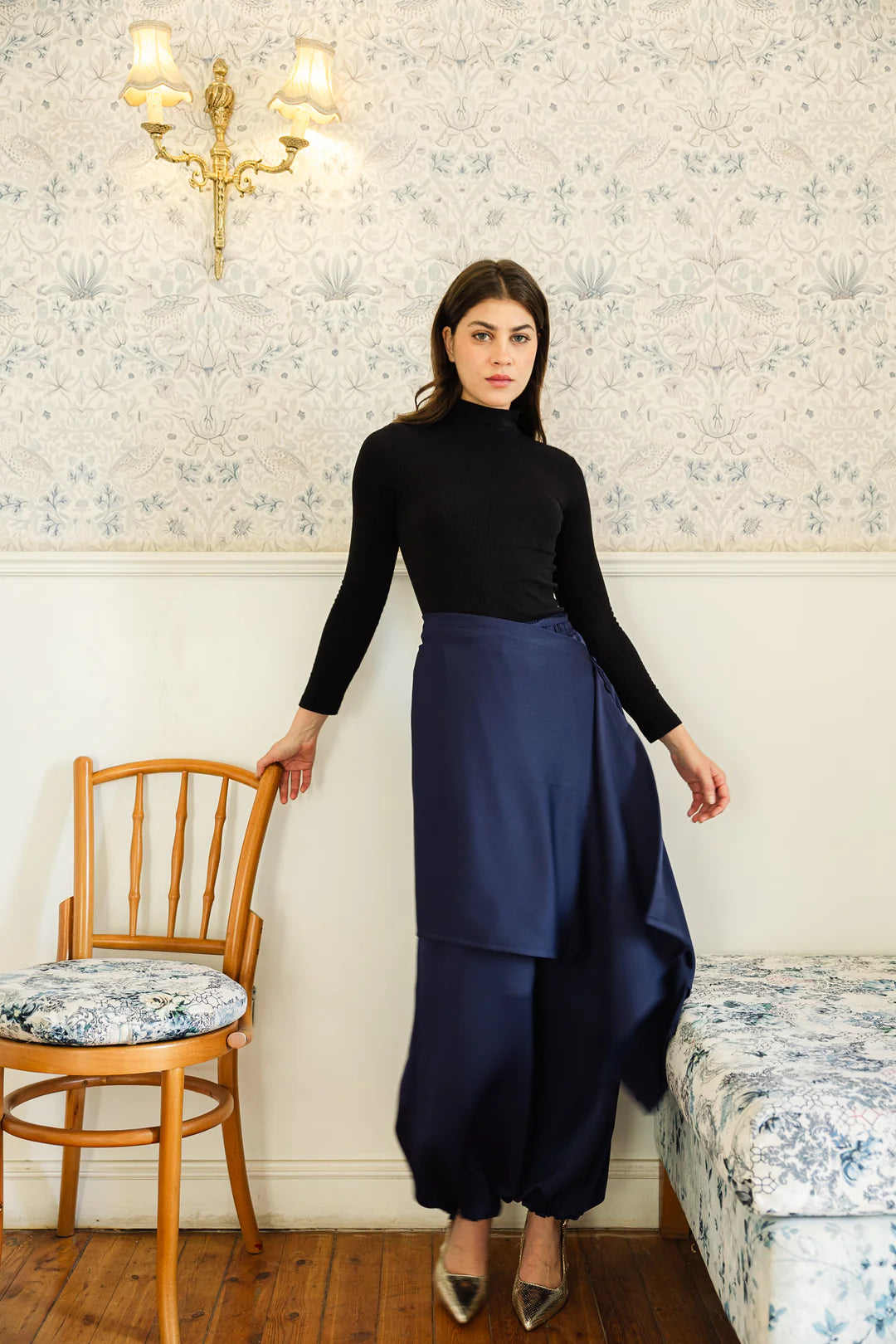 Pants With Extention - Chiffon