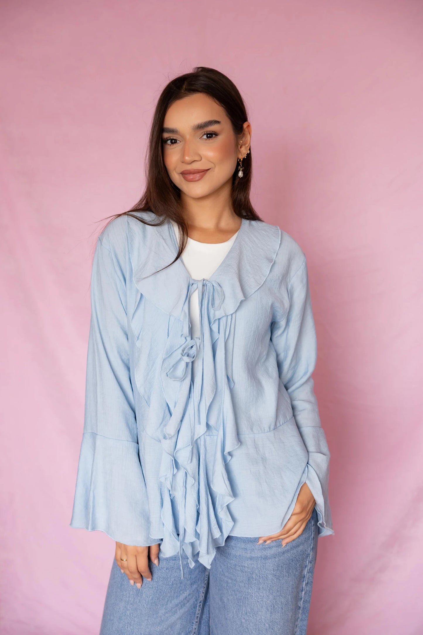 Rosa ruffled blouse - mo basic