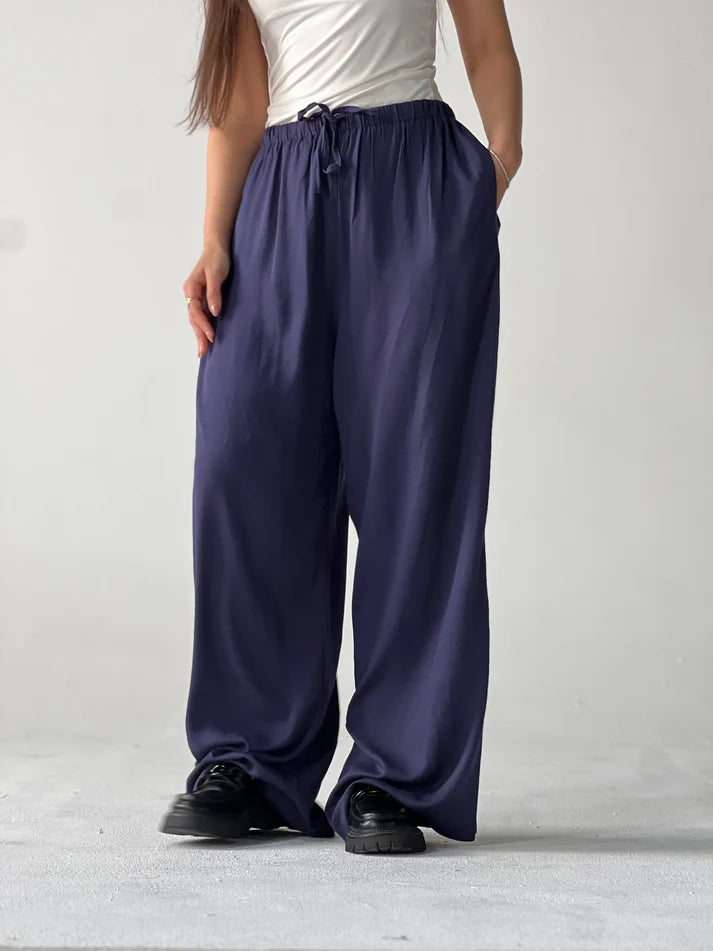 summer linen elastic pants - Traumen