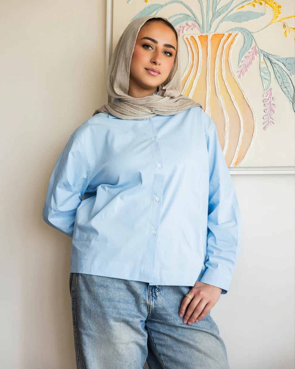 Cropped poplin shirt - Ba fashion