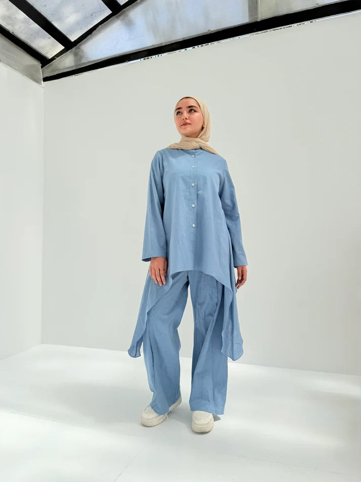 Shimmery linen set - Yasofia