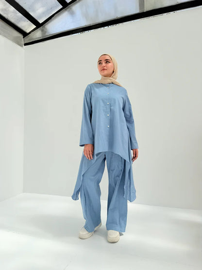 Shimmery linen set - Yasofia