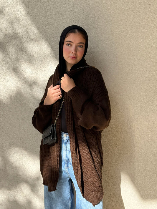 The warm hug knit cardigan  - Double Anne