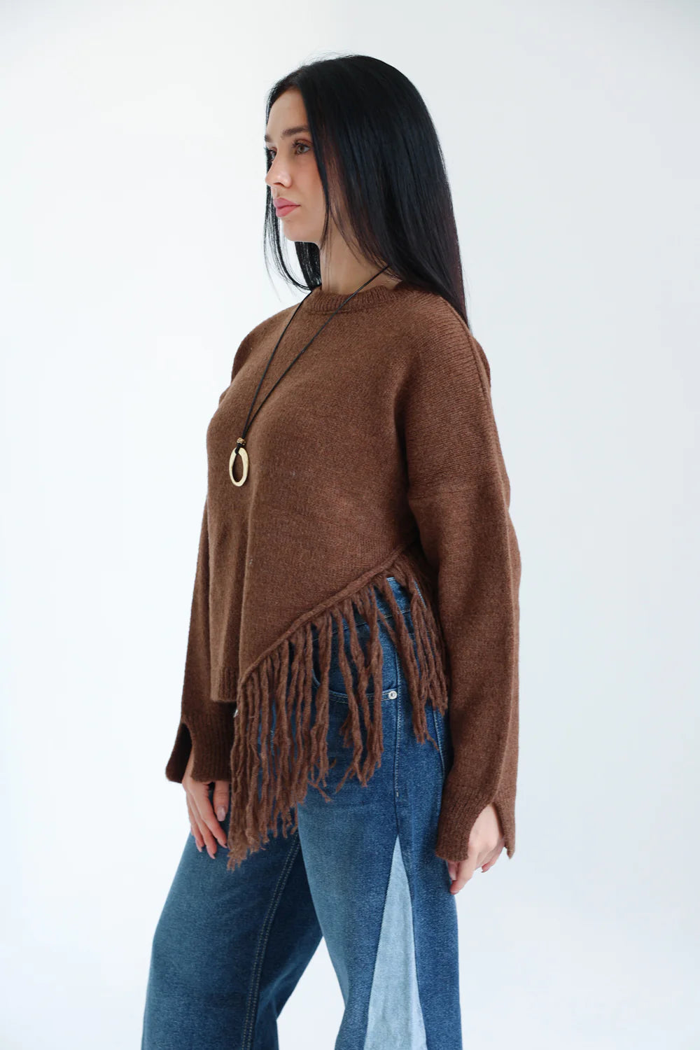 The fringe Drift Pullover - Sara salama