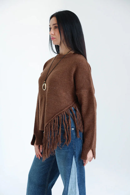 The fringe Drift Pullover - Sara salama