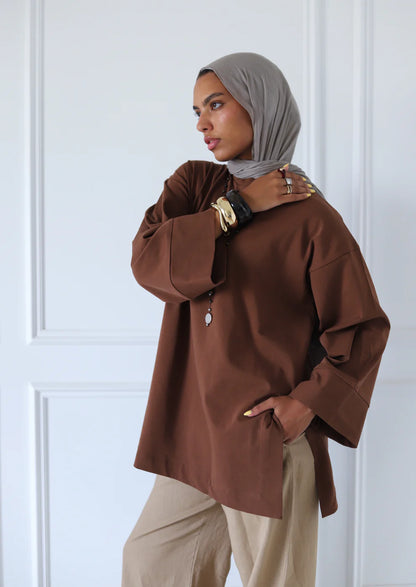 Basic Slits Top - Zeyylan