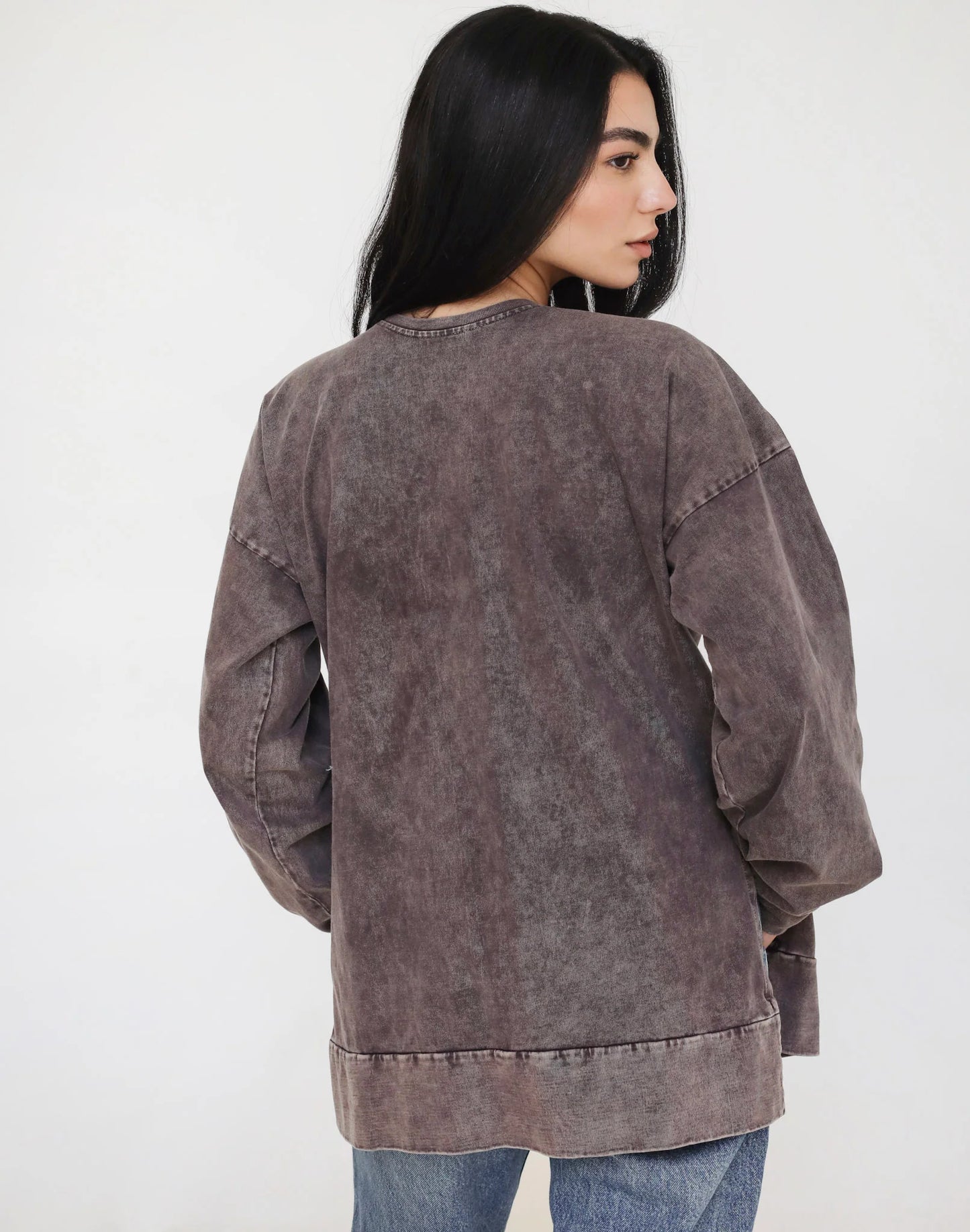 Basic Washed T-Shirt Adults Long - Tamaa