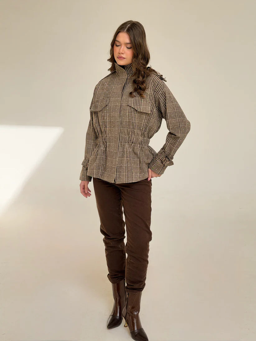 Checkered Glow Jacket - Nk designs