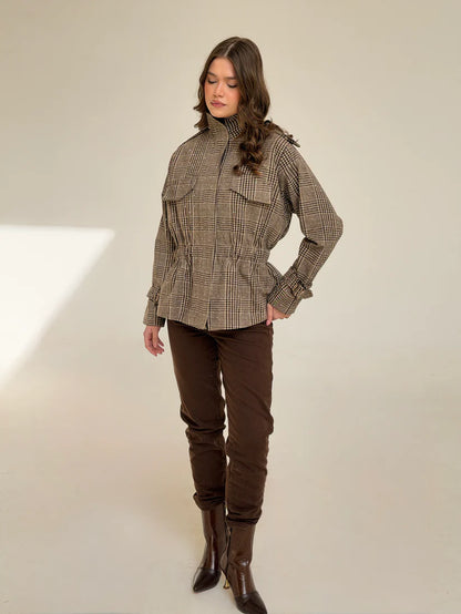 Checkered Glow Jacket - Nk designs