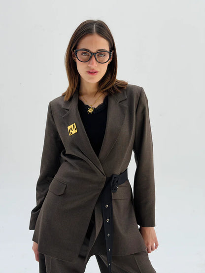 Belted suit - NK Designs