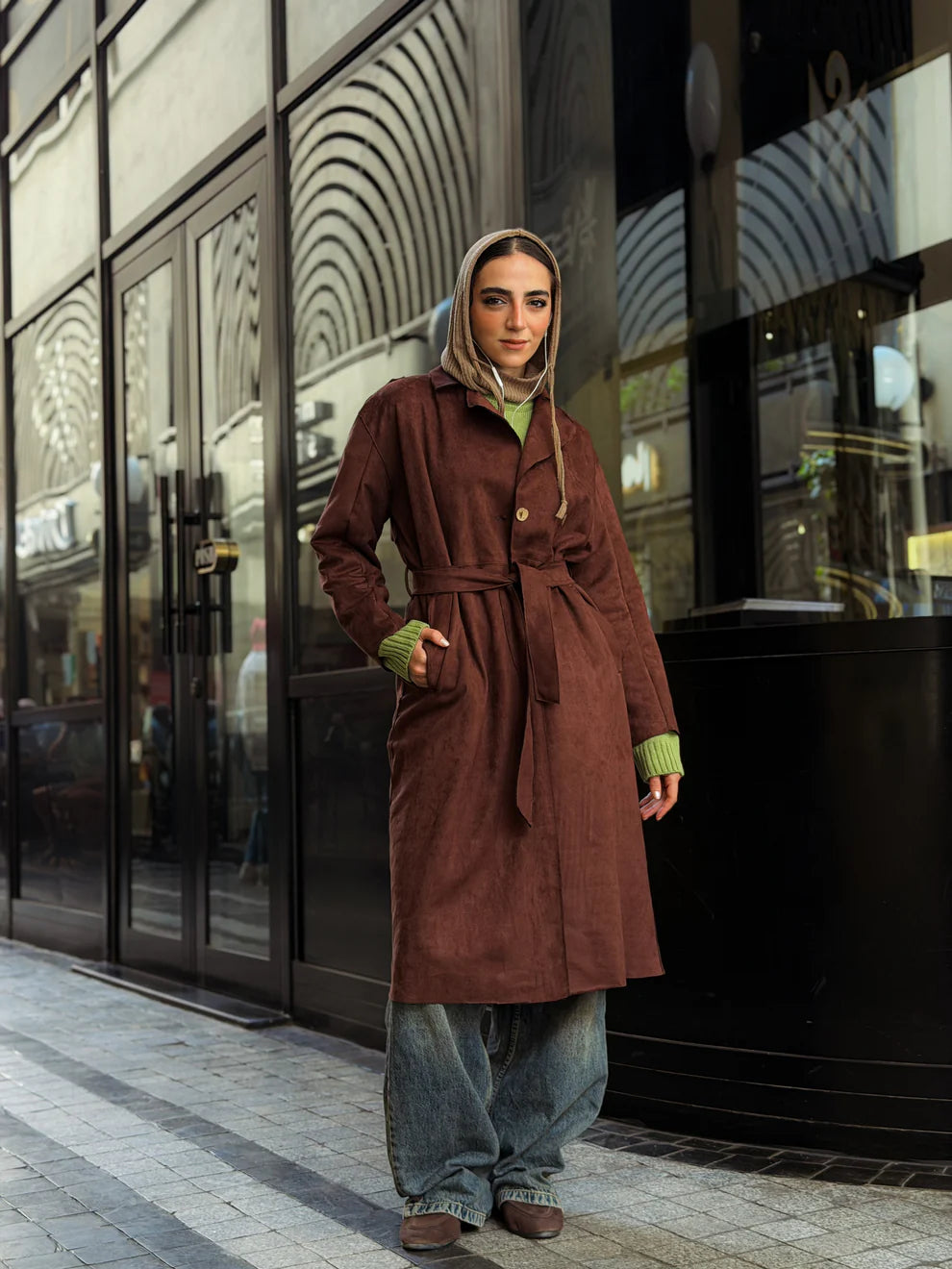 Long suede coat - CAJ