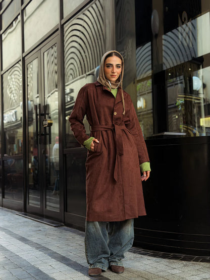 Long suede coat - CAJ