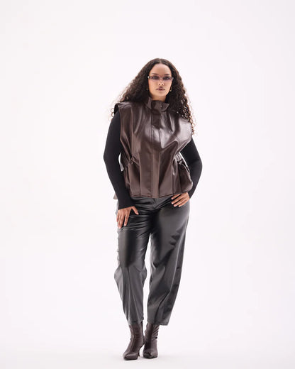 Leather vest - Lin