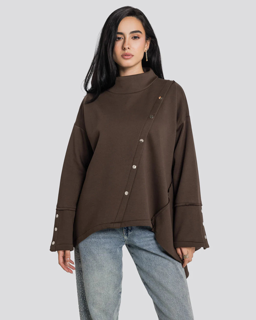 Asymmetric Edit Sweatshirt - Sara salama