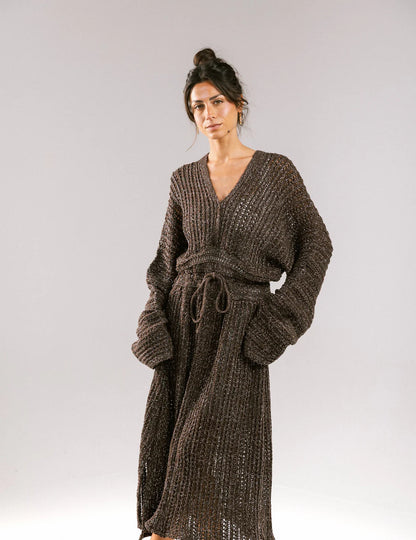 Sunbeam Crochet Coverup Dress - Amalia