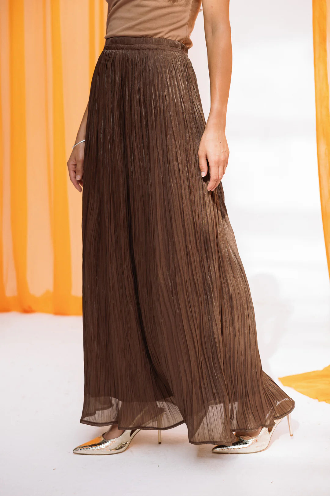 Chiffon sparkling skirt - chiffon